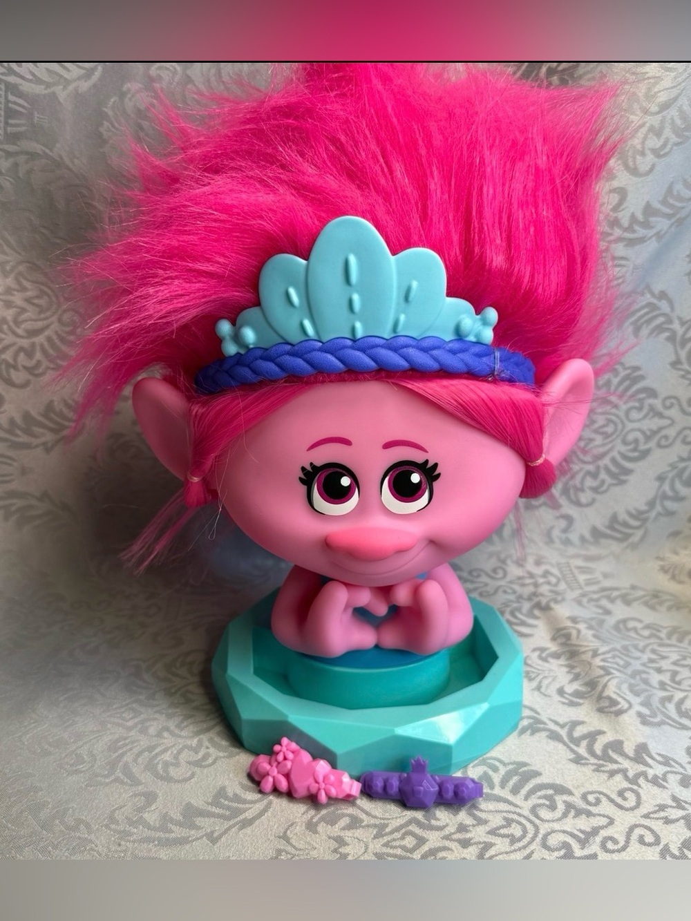 Dreamworks Trolls Poppy Doll Styling Head Hair Styling